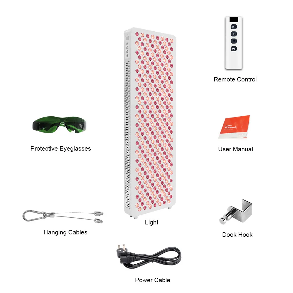 Easy Operated Red Light Panel for Face Whole Body Therapy Infrared Light Device 630/660/810/830/850nm