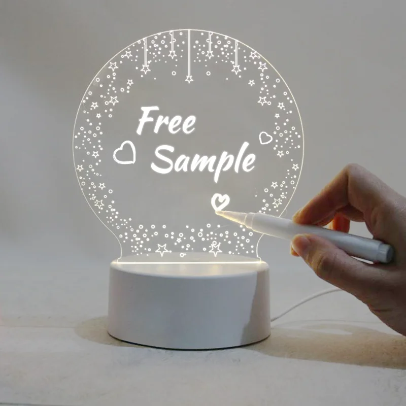 3D Led Kids Lighting for Children Baby Customized Lamp 3D Acrylic Blank Love Cartoon Night Light