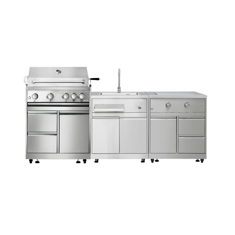 Youya Eco Friendly Outside Kitchen Bbq Grill Set Portable Stainless Steel Fireproof Commercial Bbq Grill Gas And Charcoal