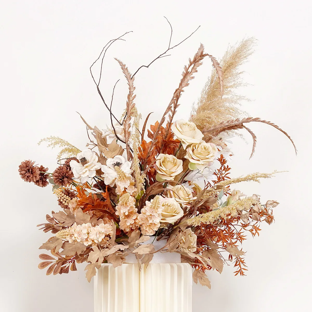 Artificial Flower Decoration Luxury Custom Colorful Artificial Flower Ball for Road Guide Wedding