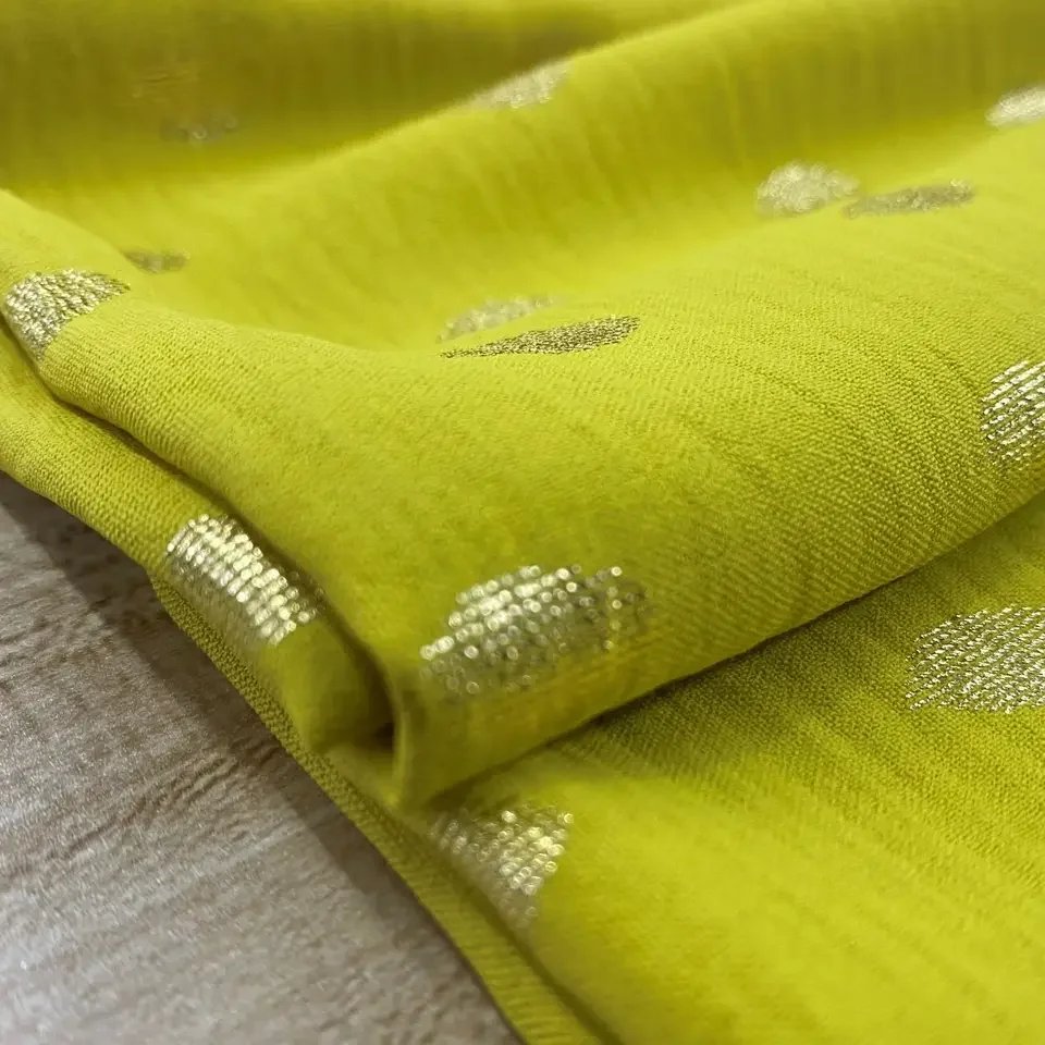 Shaoxing Jacket Cey Airflow Fabric Factory Wholesale Soft Geometry Pattern Polyester Crepe Suit Fabric Woven 100% Polyester Dyed