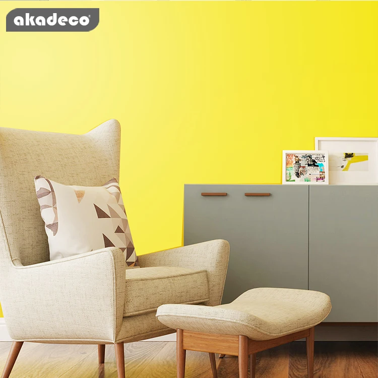 2020 new arrival  deep yellow furniture decoration film  solid color colorful self adhesive decorative film