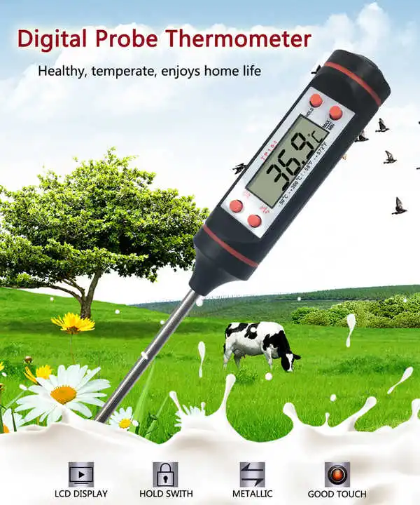 max min kitchen and outdoor food cooking thermometer bbq meat precision digital household electronic food safe thermometer