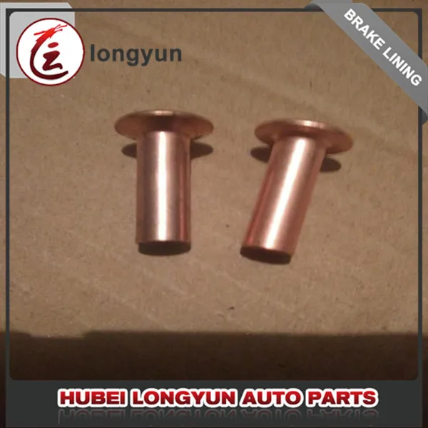 Factory price brake lining rivets copper material size 10-10 6x18mm for brake lining