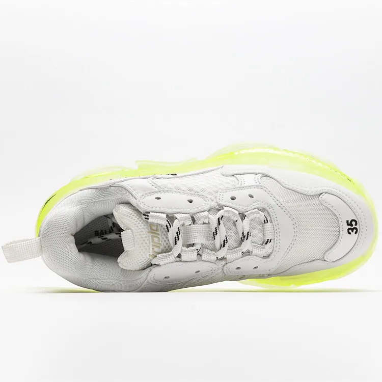 Оптовая продажа, оригинальная брендовая увеличенная Спортивная повседневная обувь на толстой подошве, модная повседневная обувь balanciaga для мужчин и женщин