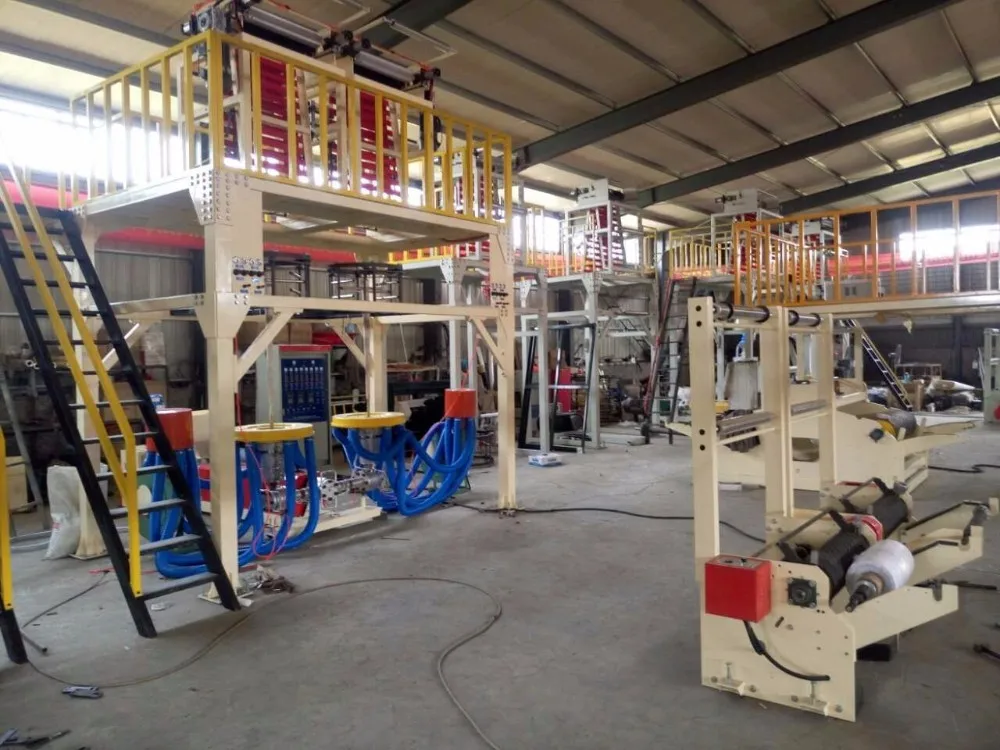 Plastic Industry Line Die Head Double Air Ring Polyethylene Blown Film Extrusion Machine