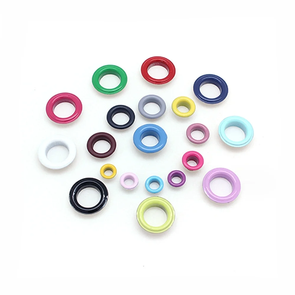 Good Quality Fashion Gold Metal Round Eyelets for Clothing Parts Different Sizes for Shoe Eyelets Design