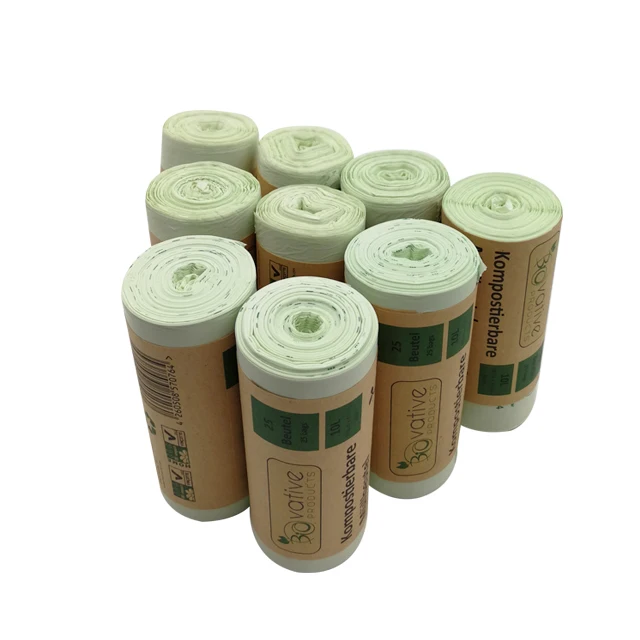 pla corn starch bio degradable compostable trash bags