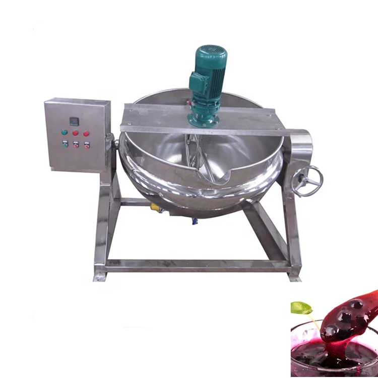 Hot selling sauce cooking machine gas heating electric jacketed kettle wholesale gas cooking mixer