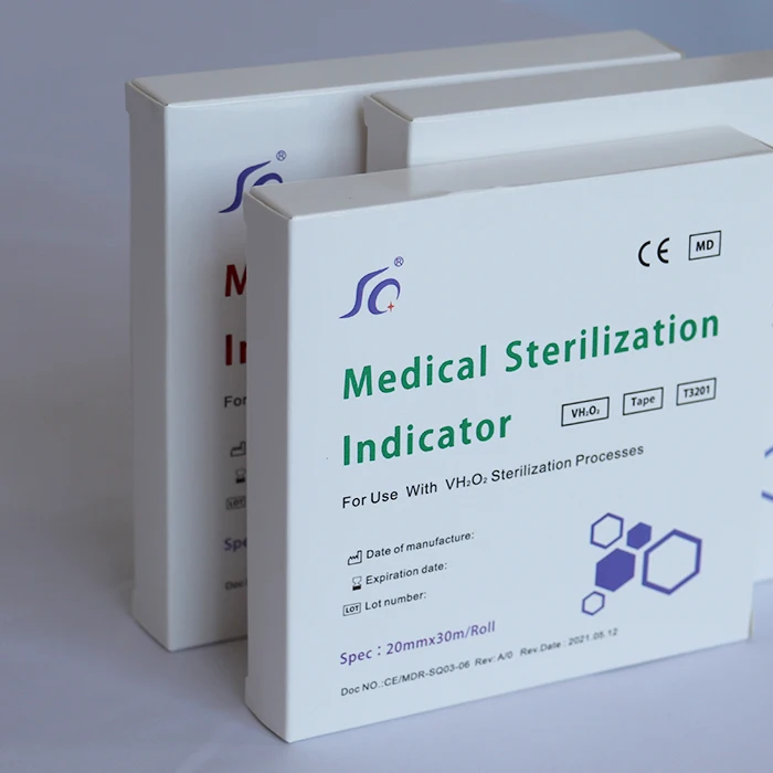 Plasma Sterilization Autoclave Tape blue to red Medical H2O2 Plasma Chemical Indicator Tape