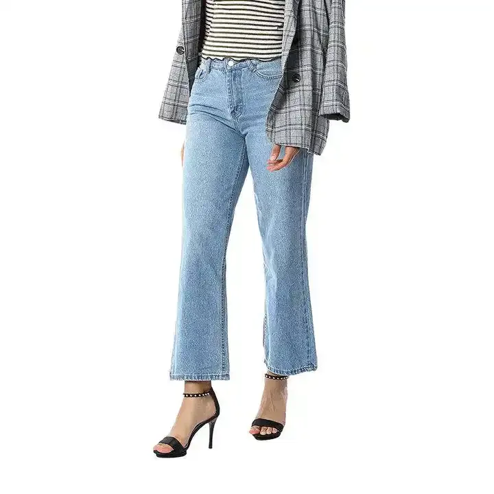 Hot Sale Sustainable Denim Skinny Jeans Ladies Men Recycled Repreve Polyester Jeans