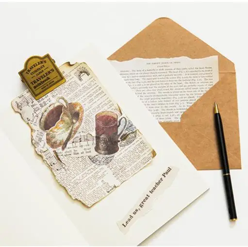 
57sheets Vintage Source Material Paper Letters Scrapbooking/Card Making/Journaling Project DIY Kraft Retro Writing paper Cards 