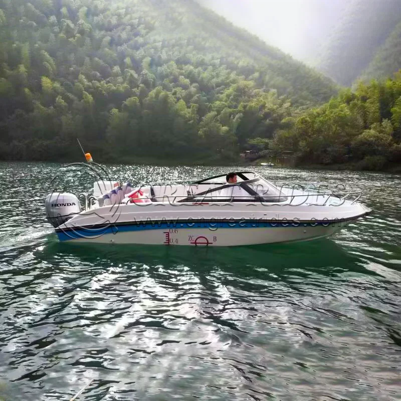 High quality fiberglass sport Boat 6m/19.6ft small yacht boat yacht fishing boat with competitive price