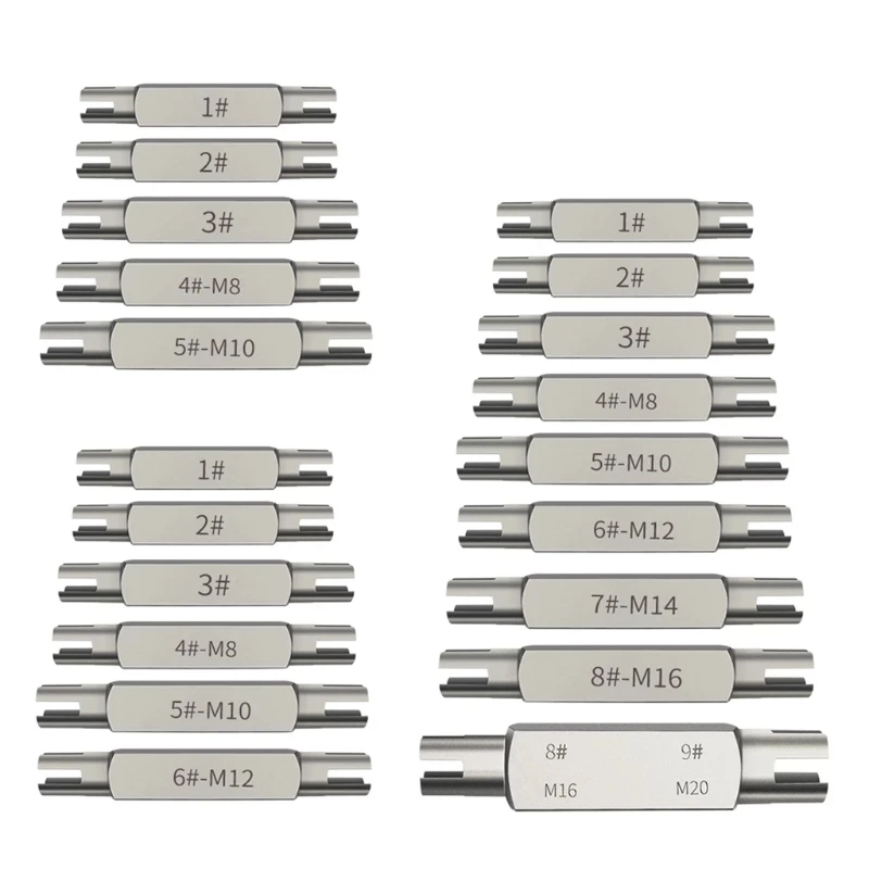 Multi-size Hexagon Double-end Screw Tap Extractor Steel Broken Head Taps Remover