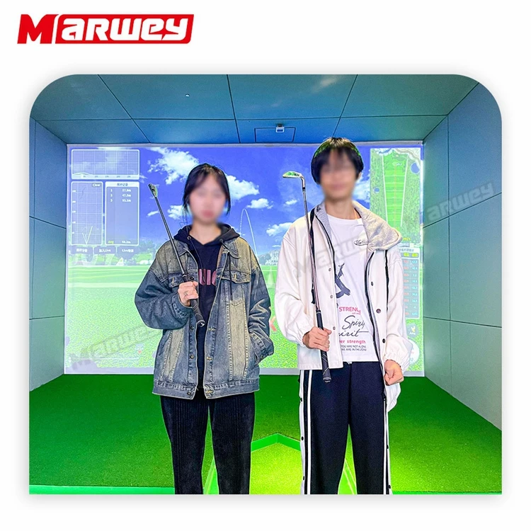 Прямые продажи с фабрики симулятор гольфа умный экран интерактивный проекционный коммерческий игры в гольф помещении