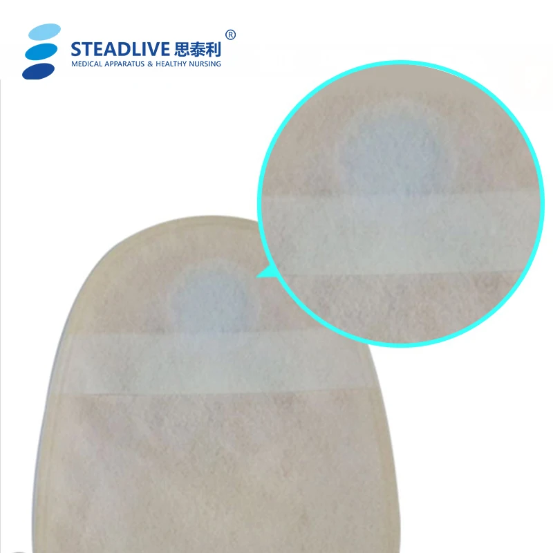 One Piece Stoma Colostomia Pouch  60mm Colostomy Bag Price With Hydrocolloid Material Cover