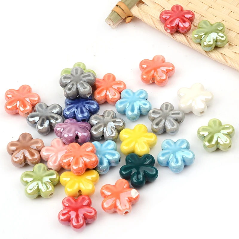 Wholesale ceramic beads for jewelry 18mm, used for DIY bracelets, necklaces, jewelry and other loose beads