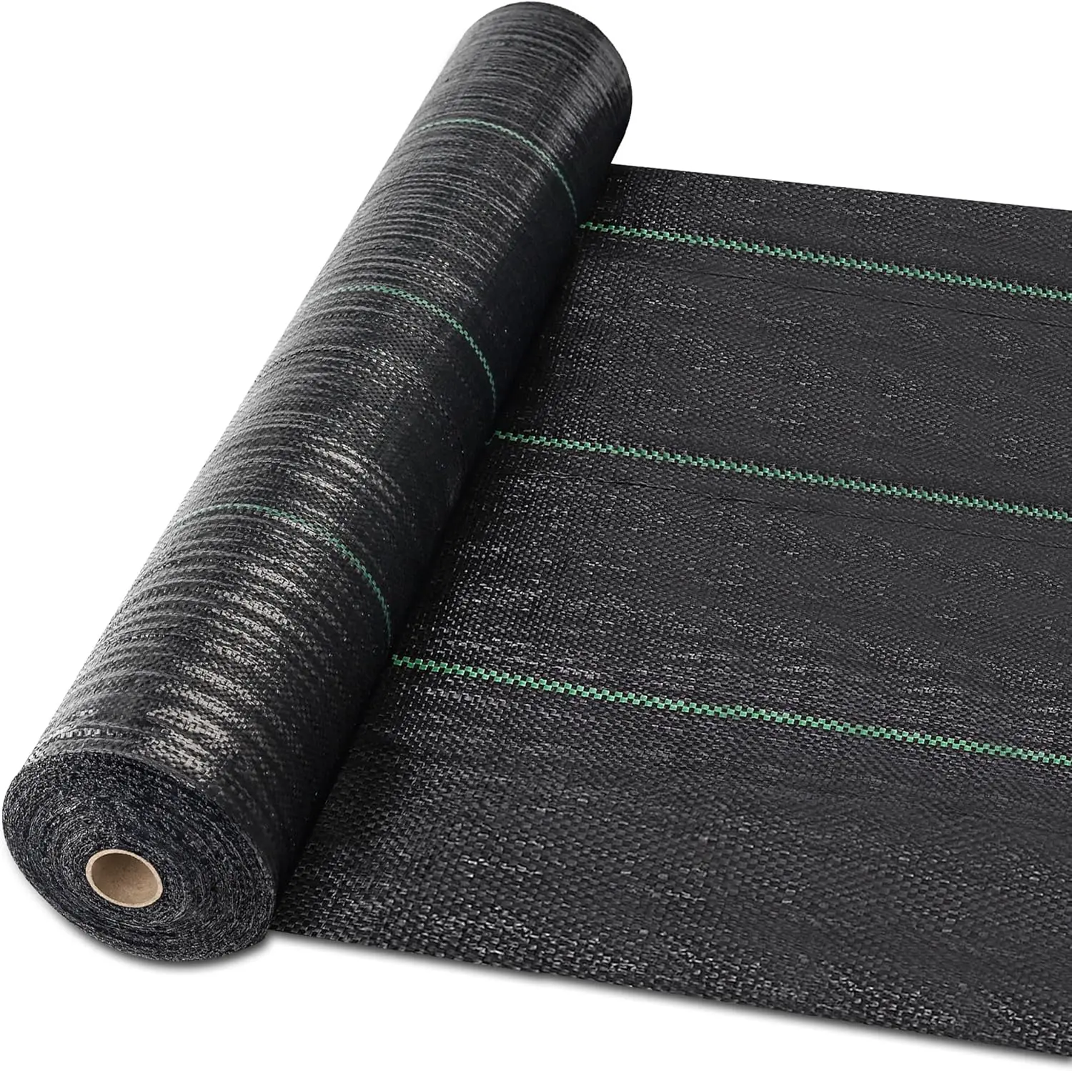 Eco-Friendly Heavy Duty Black Mulch Anti-Grass Cloth 50m Length 10m Size Waterproof Garden Weed Control Mat for Agriculture