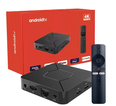 Hot selling 4K iATV Android 10.0 tv box voice remote Allwinner H313 2GB 8GB steaming android TV BOX Q5
