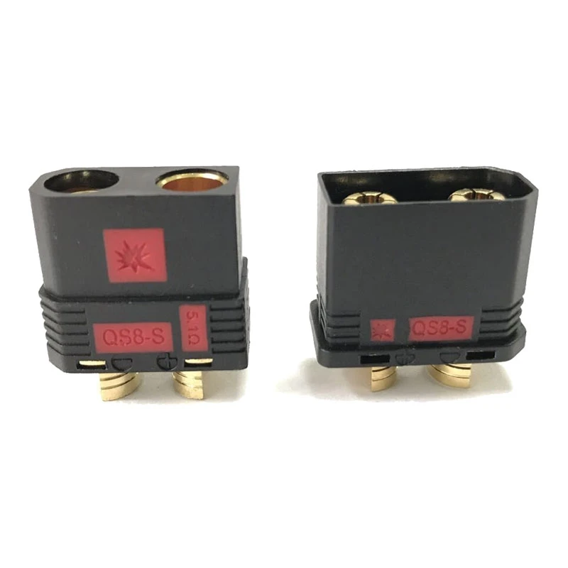 Black Antispark Connector Male And Female QS8 High current connector