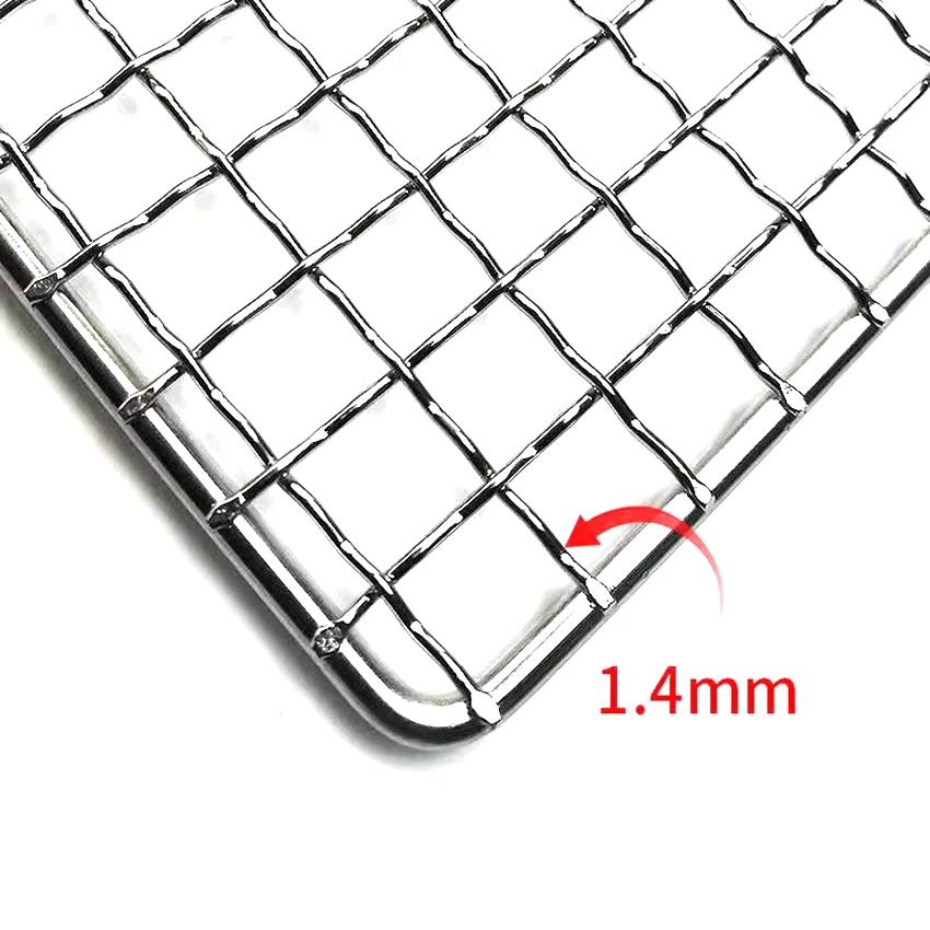 Portable Stainless Steel Fine Barbecue Grill Mesh Net Commonly Used For Outdoor BBQ