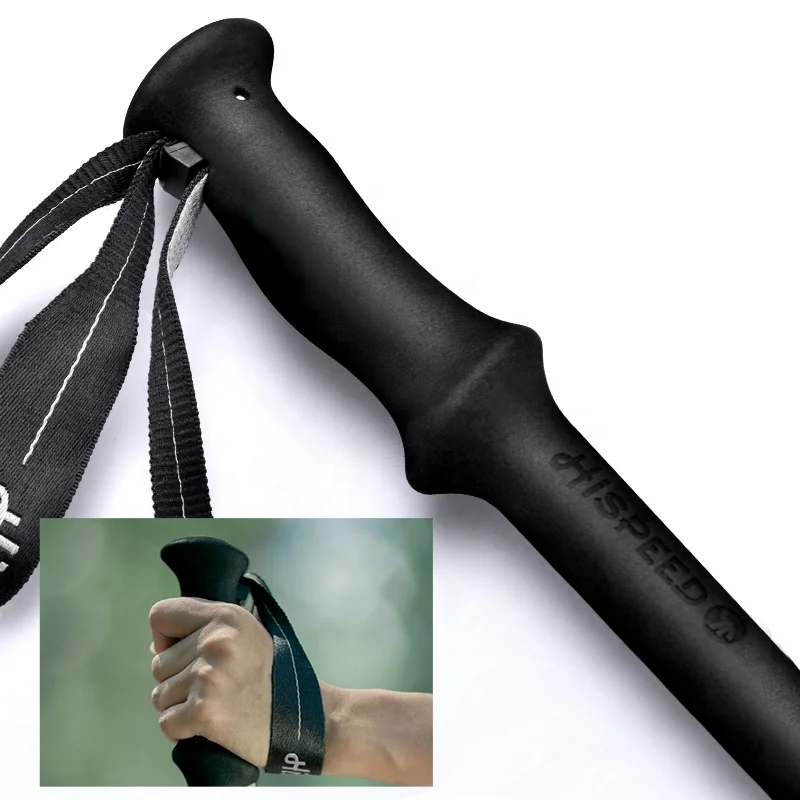 HISPEED Carbon Trekking Pole 7075 Aluminum Height Adjustable Tracking Walking Hiking Sticks Trekking Poles