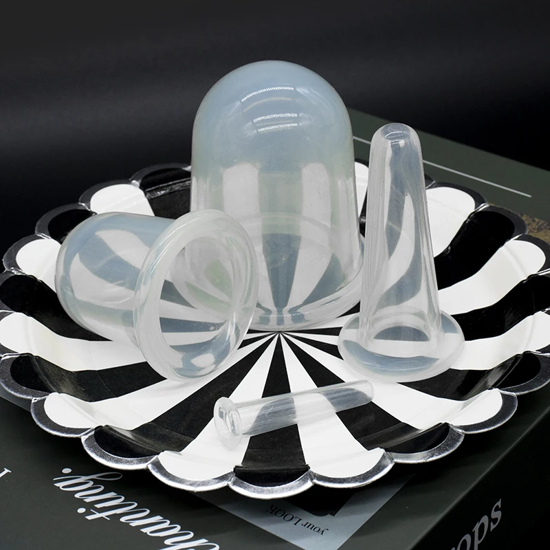 Facial Cupping Set High Quality Silicone Cupping Used for Body and Facial Silicone Facial Massager OPP Bag/pvc Box 100 Set LFGB