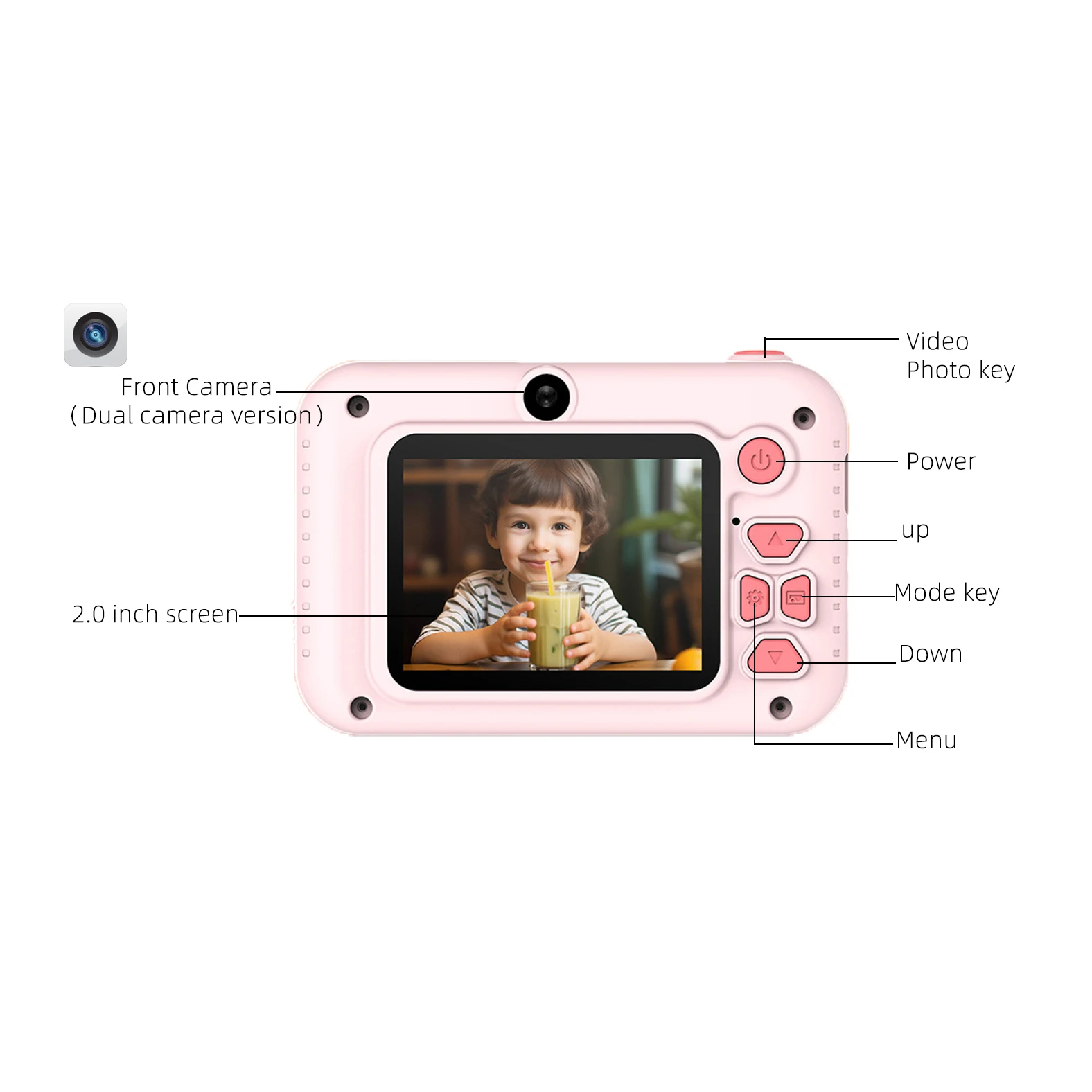 Забавная детская Камера Милые игрушки Многоязычная Hd камера с Играми Дети селфи