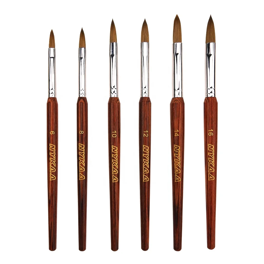  NYKKA 100% Kolinsky Nail Polish Brush Acrylic Gel