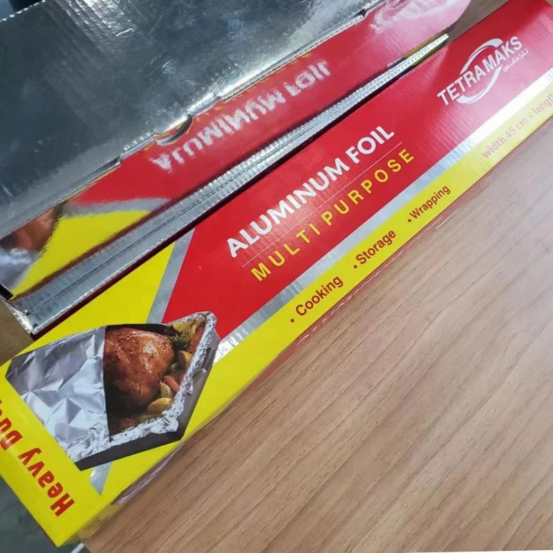 Custom Logo Factory Foil Aluminum Reasonable Price Pop Up Foil Sheets Aluminum Foil Rolls  For Catering