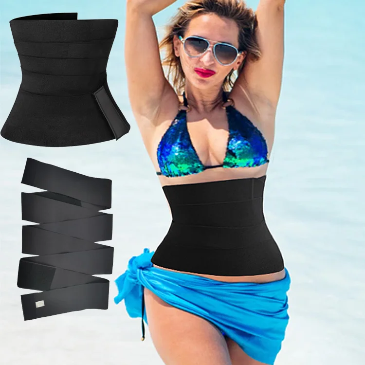 Обтягивающая повязка для живота, эластичная талия, обтягивающий пояс с логотипом на заказ, обтягивающий пояс для живота