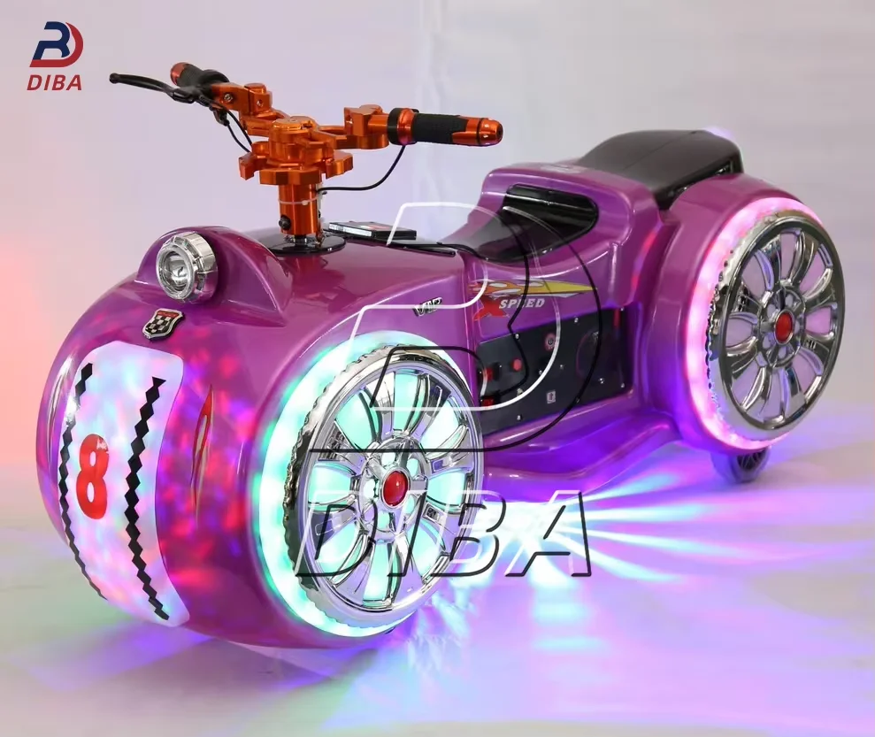 Wholesale Illuminated Outdoor Bumper Cars Electrical Battery Motorbike Car 12 V Kids  Battery Bumper Car For Adults
