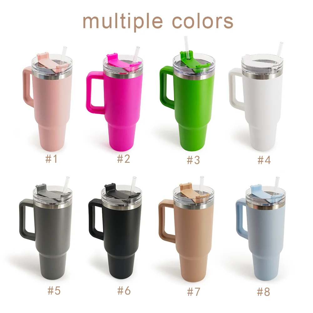 New arrive stanley adventure quencher travel tumbler stainless steel stanley cup 40oz with handle and straw