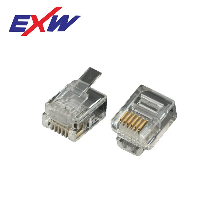  EXW высококачественный разъем RJ11 RJ12 6P6C rj11