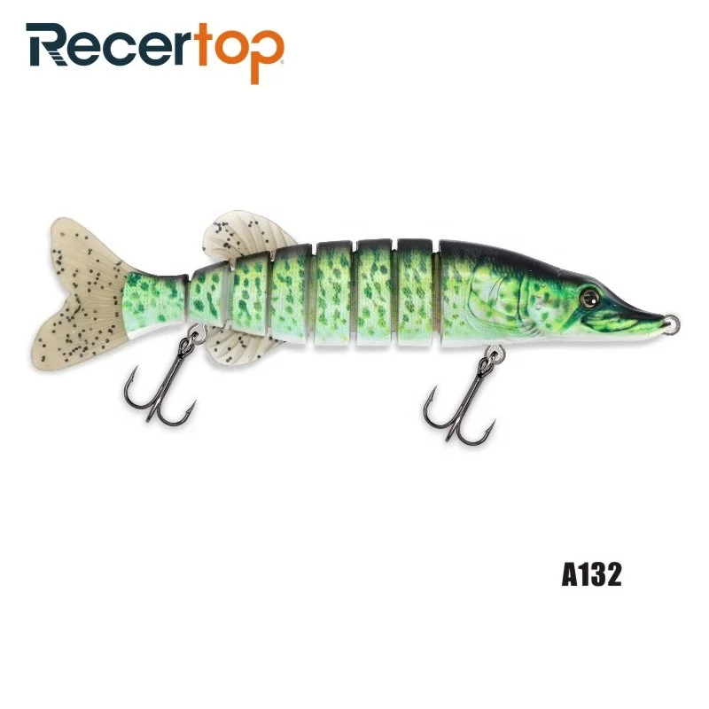 8 inch 70g Slow Sinking Pike Swim Bait Jointed Lure Swimbait