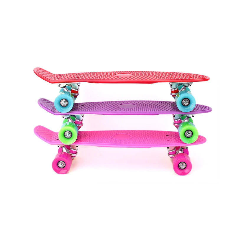 Factory Price Plastic Skateboards 22 Inch Custom Skateboard Print PU Wheel Pro Skateboard Trucks
