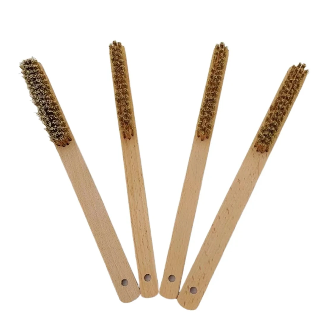 Factory Supply Wire Brush with Kitchen Cleaning And Rust Removal Polishing Brass Wire Brush