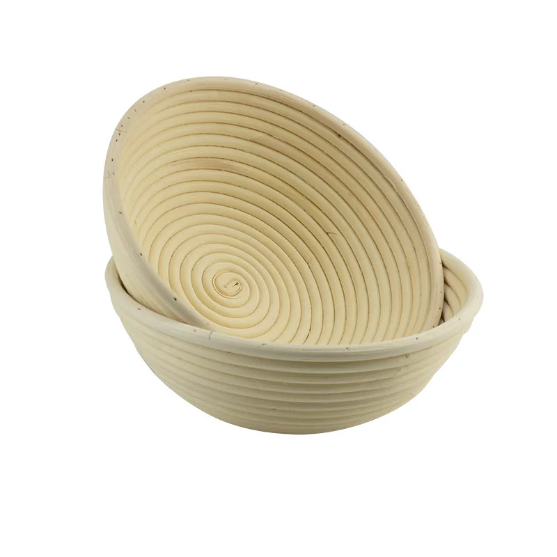 Handmade Bread  Proofing Basket Round Rattan Dough Proofing Bowls with Liners Perfect for Home Sourdough Bakers Baking