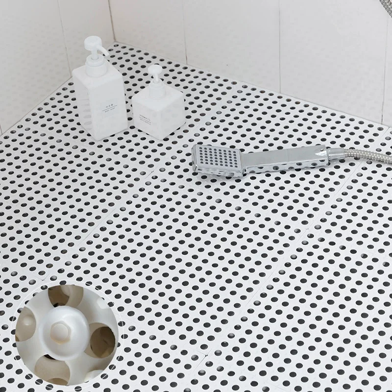  2021 Wholesale PVC DIY Splicing bathroom anti slip mat toilet kitchen shower balcony non plastic