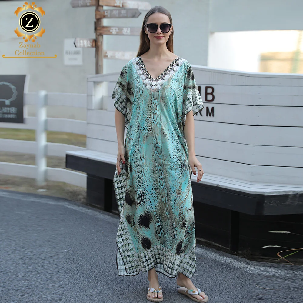 Zaynab Kaftan Abayas Open Wholesale Women Dubai Islamic Clothing Custom Fabric Material Kaftan Abaya Women Muslim Dress Kaftan