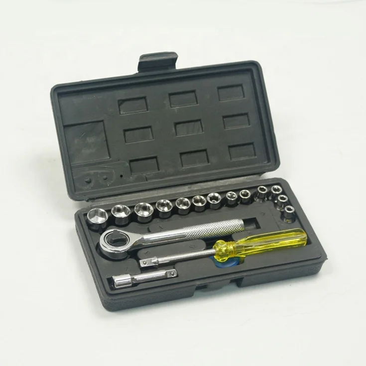 Cheap Price Promotion Use 17 Piece Wrench Tool Organizer Sockets Multi Tool Set Kit