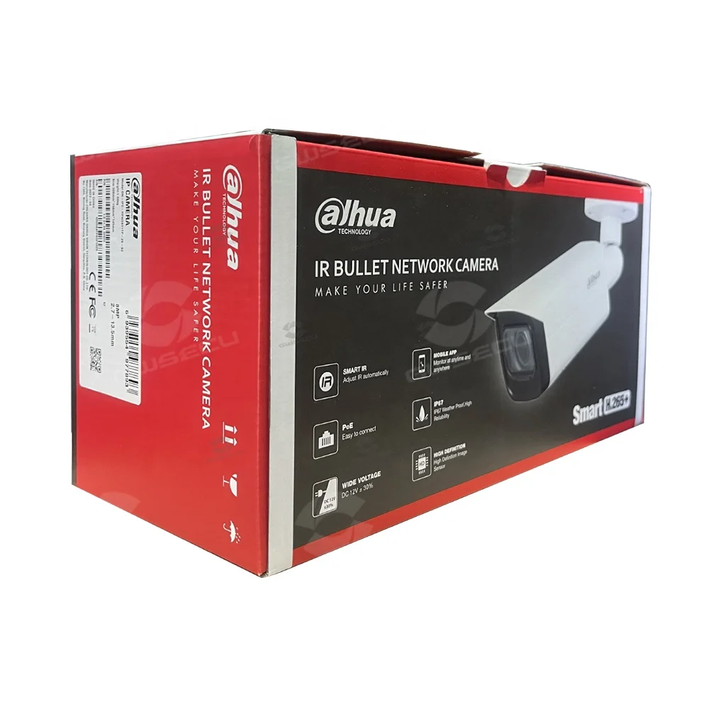 IPC-HFW3841T-ZS-S2 в наличии Dahua для использования на открытом воздухе 8MP 5X оптический зум AI Аудио Обнаружение человеческого транспортного средства CCTV 4K ip-камера 8mp