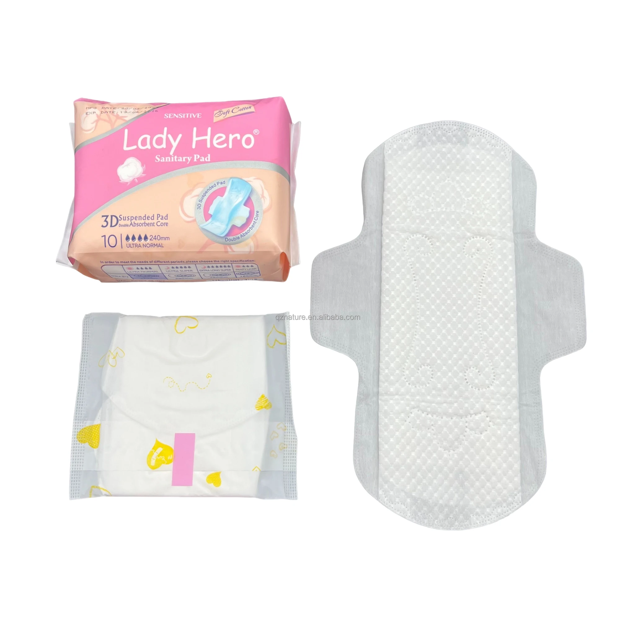 Woman Pads For Menstrual Wholesale Biodegradable Organic Cotton Sanitary Napkins Soft Ultrathin Anions Sanitary Pad Napkins