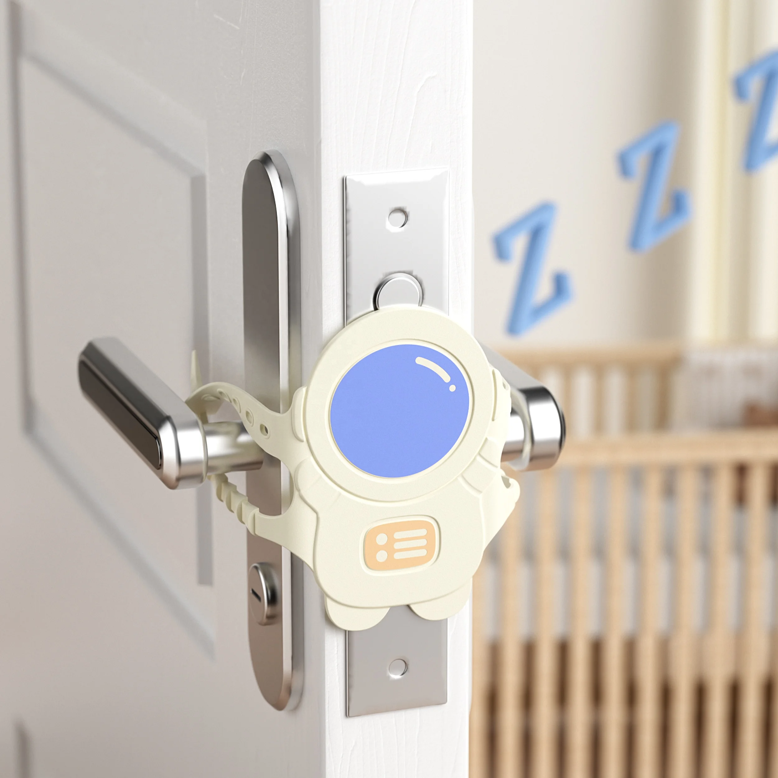 Child Safety Door Lock Silent Pad Noise Reducing Cushion for Kids Doors Silent Childproof Door Lock with Noise
