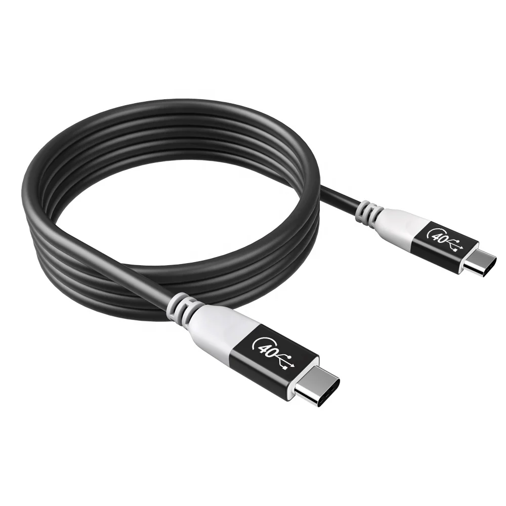 New ODM USB 4 Cable 10FT For Thunderbolt 4 40gbps USB C Cable Coaxial Audio & Video Cables 8K For Chromebook Dell Monitor