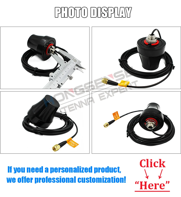 28dbi 1575.42mhz GPS Antenna For Android Tablet RG174 Cable With SMA Connector