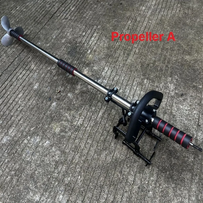 Propeller Handheld Thruster Outboard Motor Power Outboard Machine Aluminum Blade Kayak Charging Hang Machine to Upgrade