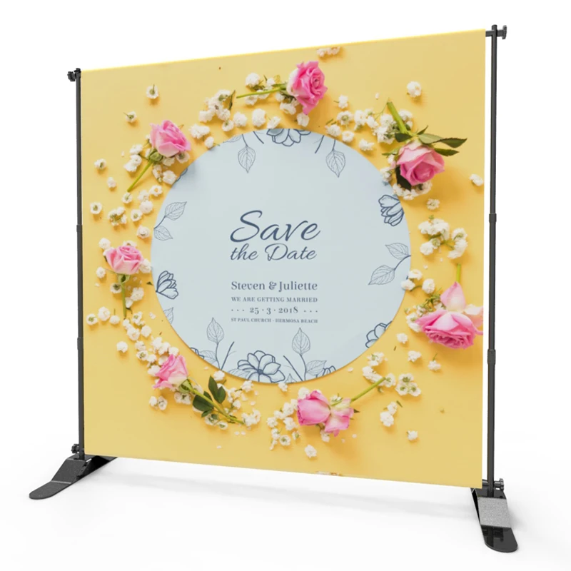 Small Tension Fabric Stand Green Screen Garden Display Rotating Photobooth Sublimation Sublimation 8tf