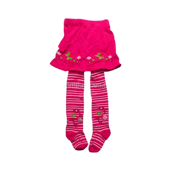 girls beautiful cotton tights with skirt-Zhuji Huayang Import&Export Co., Ltd.