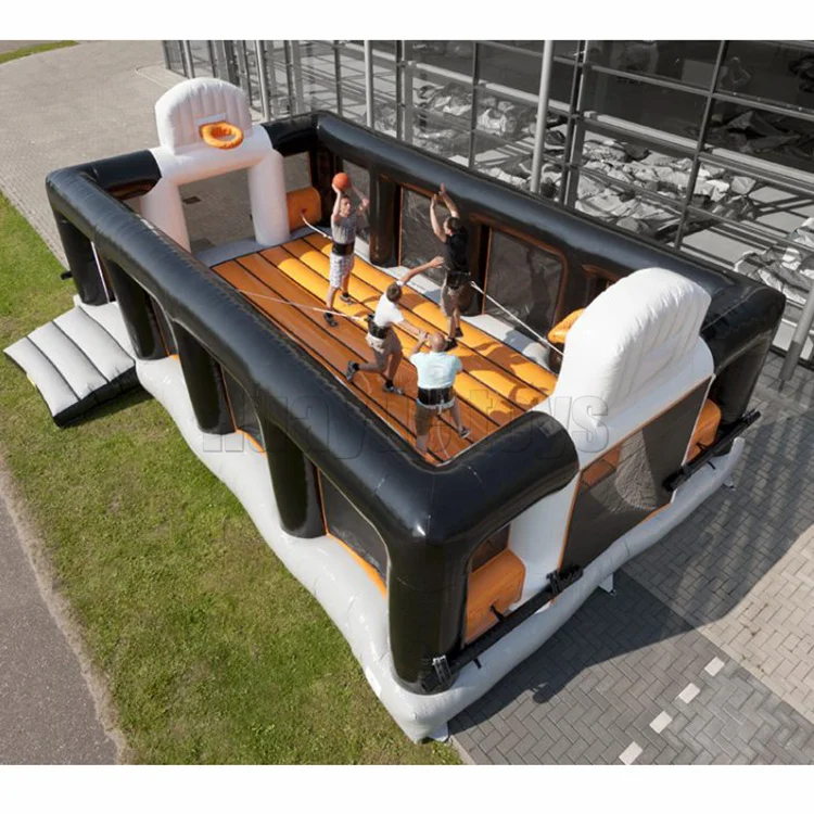 Arena inflatable Soccer  basketball game field basketball court inflatable basketball jump shot